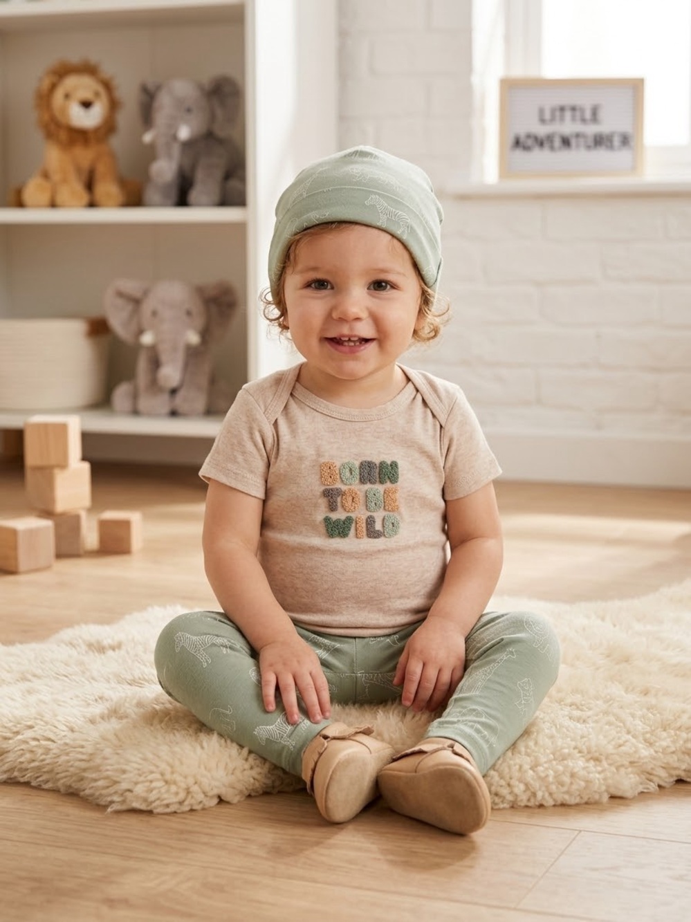 🎉 (18-24m) Lila & Jack “Born to be Wild” 3PC Set